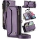 thumbnail image 1 of funda billetera para Samsung Galaxy A24 con Protección RFID, Ranuras para Tarjetas, Pata de Cabra, Correa Desmontable-Funda para teléfono tipo Bandolera con Tapa de Cuero PU, 1 of 9