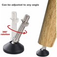 thumbnail image 2 of Tornillos de ajuste para patas de muebles, pies de tornillo M8 Pies atornillables de montaje en piso ajustables Capacidad de carga: Hasta 300 kg, Tornillo, Tuerca y Rótula de Acero, 2 of 5