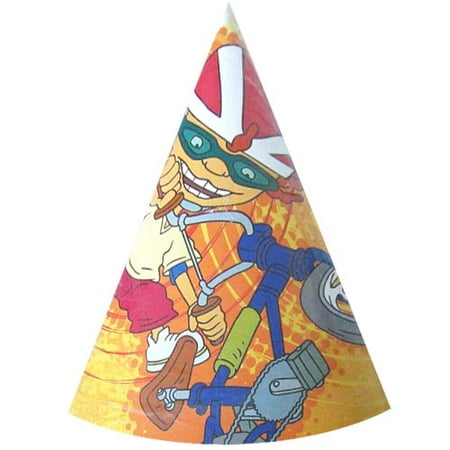 Rocket Power Orange Cone Hats (8ct)