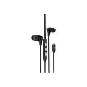 Angle View: Press Play UNITY 1 - Earphones with mic - in-ear - wired - Lightning - black - for Apple iPad/iPhone/iPod (Lightning)