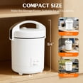 thumbnail image 3 of TINANA Mini Rice Cooker 4 Cups Cooked, Portable Small Rice Cooker with One-Touch Cooking & Keep Warm, Nonstick Pot for Dorm, Office, Travel, 3 of 8
