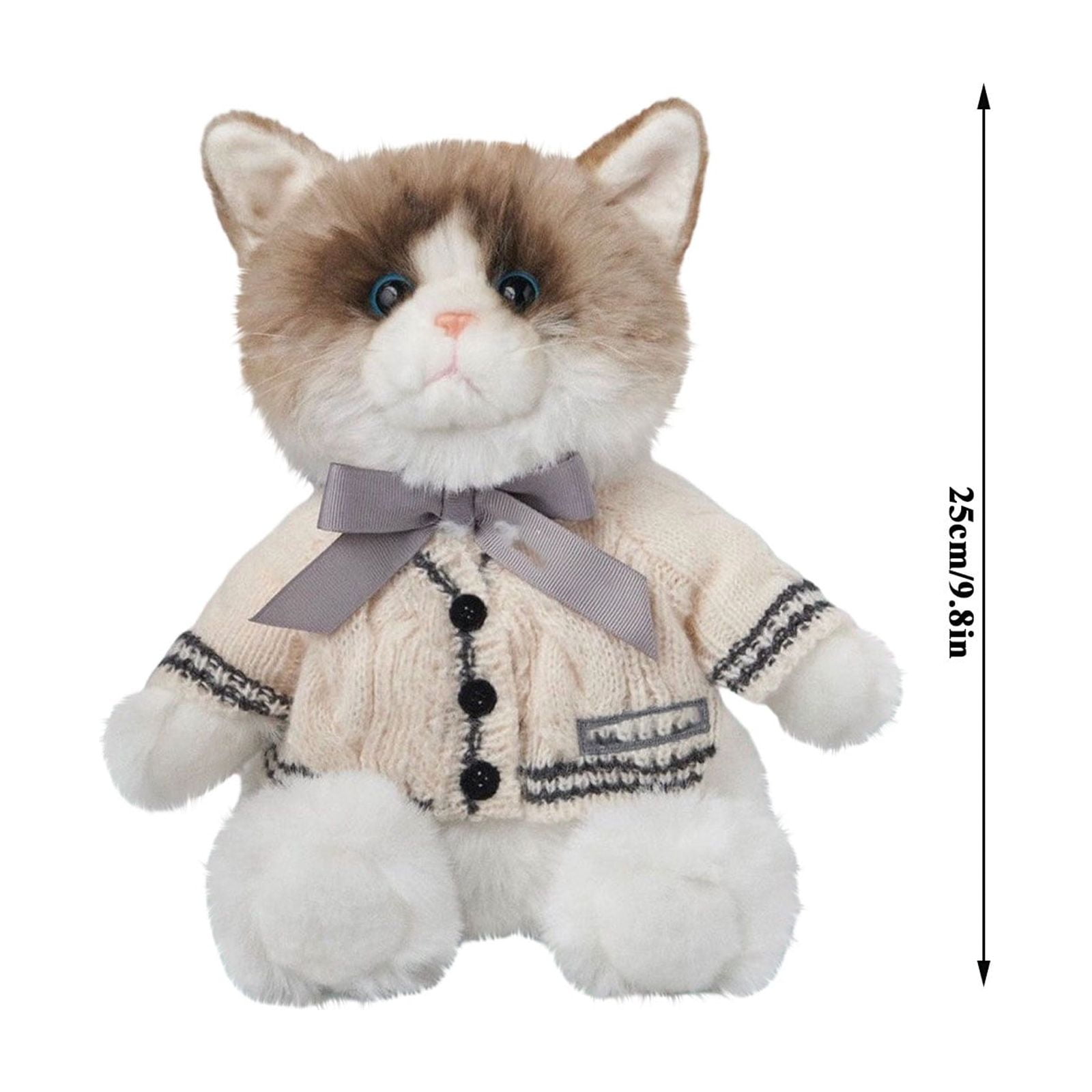 ぬいぐるみ・マスコット Folklore Album Cardigan Plush Cat Folk-lore Album Cardigan Plush Cat, Plush Cat Stuffed Animal