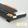 thumbnail image 3 of MageGee LED Backlit USB-C Gaming Keyboard, White & Black, 3 of 8