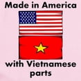 thumbnail image 2 of CafePress - Made In America With Vietnamese Parts Body Suit - Baby Light Bodysuit, Size Newborn - 24 Months, 2 of 4