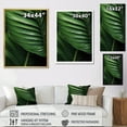 thumbnail image 4 of Designart "Embracing Exotic Palmscape In Emerald Hues I" Palms & Palm Trees Floater Framed Canvas Wall Art, 4 of 5