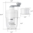 thumbnail image 2 of Manual Ice Shaver Snow Cone Machine Portable Shaved Crushed Ice Maker Crusher with 2Free Ice Cube Tr, 2 of 5