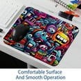 thumbnail image 6 of Graffiti Printed Square Mouse Pad, 8.3x9.8 Inch, Non-Slip Rubber Bottom Mouse Mat for Office and Gaming, 6 of 6