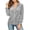 Gray, variant on Fengqque Women's Velvet Long Sleeve Button Down Casual Tops Shirts Beige
