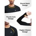 thumbnail image 4 of NELEUS Mens UPF 50+ Sun UV Protection Shirts for Fishing Hiking Workout Long Sleeve with Thumb Hole,Black,US Size XL, 4 of 12