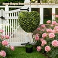 thumbnail image 6 of 2PCS Valentines Heart Shaped Topiary 30'' Artificial Snowman Shaped Topiary Tree Pot with Bow Tie Boxwood Topiaries for Valentine's Day Indoor Outdoor Home Porch Decor, Valentines Gift, 6 of 9
