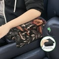 thumbnail image 6 of Renewold Mushroom Butterfly Leaf Car Center Console Cover Comfortable Non-slip Armrest Cushion with Side Storage Pocket Arm Rest Covering Protective Cover Car Interior Accessories, 6 of 9
