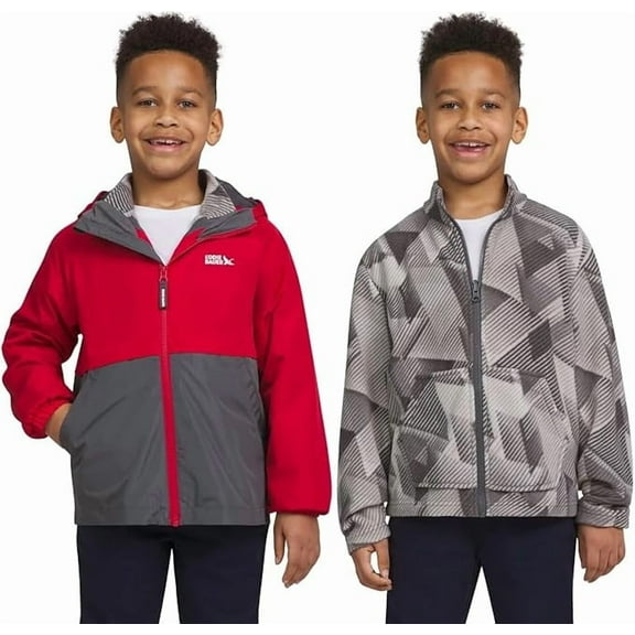 Eddie Bauer Youth Lone Peak 3 in 1 Jacket (X-Small/Iron Gate)