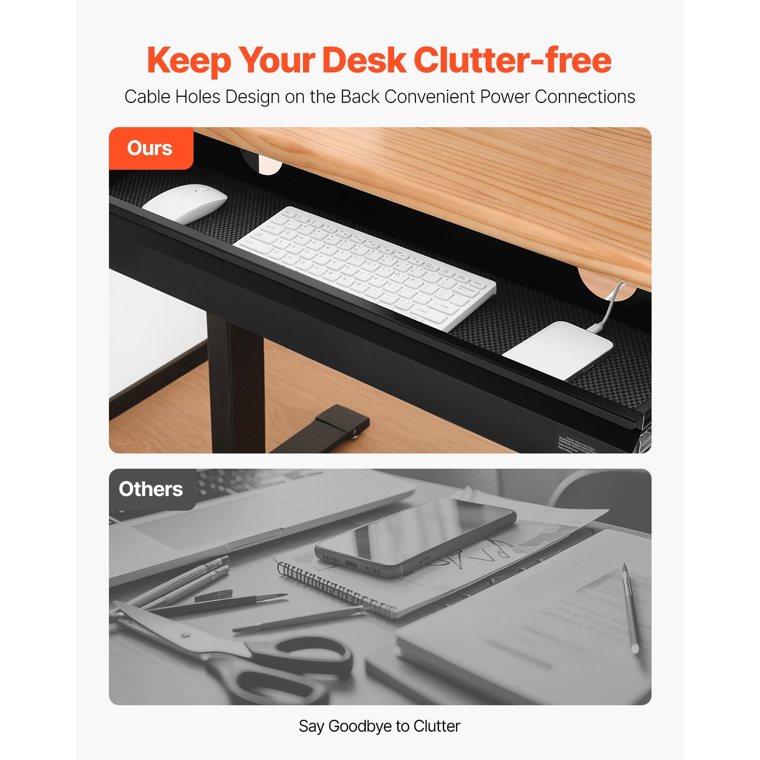 KFFKFF Spacious 33" Broad Under Table Drawer, Concealed Pull-out Storage for Desk, Hidden Workspace Organizer with Smooth Ball-bearing Slides, Underneath Pen Holder for Office Adjustable Workstation