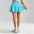 thumbnail image 4 of VNKIDY Girls Kids Solid Color High Waist Flared Athletic Skirt With Built In Shorts For Toddlers Summer Daily Wear Casual Outings Playful Outdoor Activities Trendy Skirt, 4 of 4