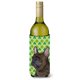 thumbnail image 1 of Bulldog Francés Día De San Patricio Trébol Retrato Botella De Vino Aislador De Bebidas Aislador De Bebidas Hugger, 1 of 1