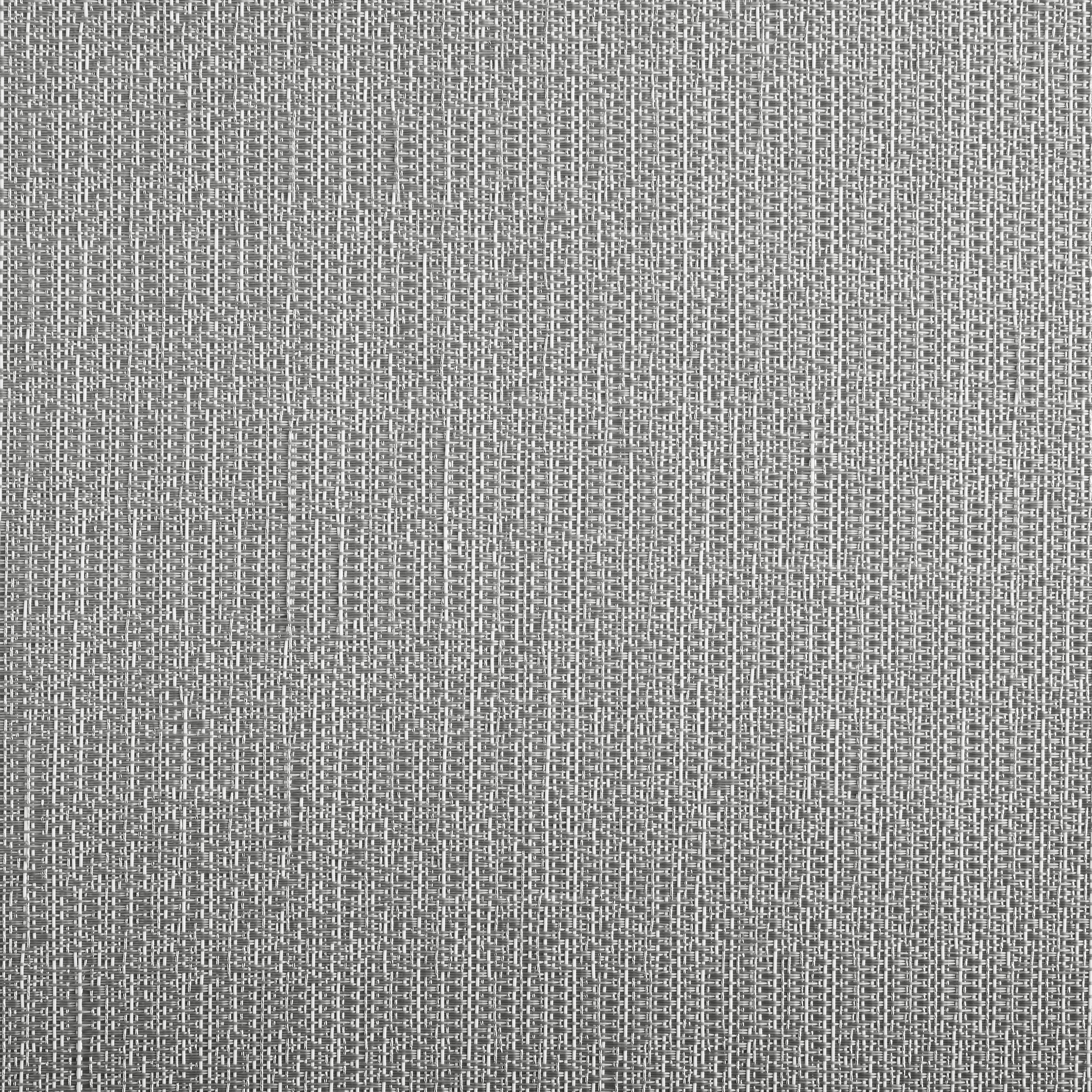 Town & Country Washable Coiled Woven Vinyl Indoor Outdoor Reversible Table Runner, Silver, 13"x72"