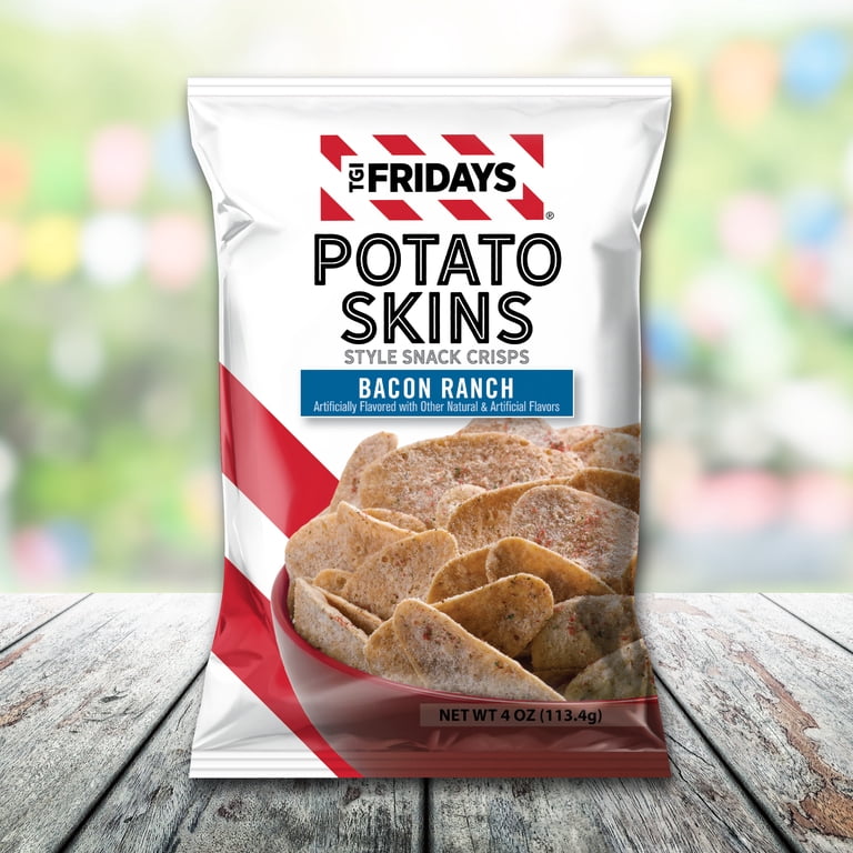 TGI Fridays Bacon Ranch Potato Skins Style Snack Crips, Gluten