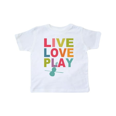 

Inktastic Live Love Play Violin Gift Toddler Toddler Girl T-Shirt