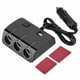thumbnail image 2 of Divisor de enchufe para encendedor de cigarrillos de automóvil de 3 vías, cargador USB dual, adaptador de corriente, 2 of 15
