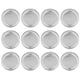 thumbnail image 1 of Tapa de tarro de tipo dividido, 12 piezas, tapa de recipiente de tarro regular redonda de 70 mm, tapa de tarro de calidad inigualable, 1 of 12