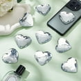 thumbnail image 4 of 10 Pcs Clear Large Heart Acrylic Rhinestone 2.3" Flat Back Faceted Big Heart Crystal Gems Rhinestone with Back Glue Props Embelishments Gems for Valentine's Party Cosplay Costume Making, 4 of 9