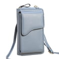 thumbnail image 1 of PU shoulder messenger bag large capacity ladies long wallet solid color mobile phone bag, 1 of 5