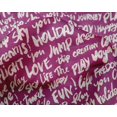 thumbnail image 5 of oneOone Silk Tabby Purple Fabric Text Craft Projects Decor Fabric Printed By The Yard 42 Inch Wide-FV, 5 of 5
