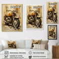 thumbnail image 4 of Designart "Minimalistic Motorbike III" Motorcycle Canvas Wall Art, 4 of 7