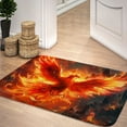 thumbnail image 2 of Phoenix Bird Bathroom Rugs for Men, Bird Non-Slip Bath Rugs Phoenix Flame Bird Flying to the Sky Psychedelic Animal Hippie Bathroom Rugs Set, Aesthetic Cool Bathroom Rug Mat 19X31inch, 2 of 3