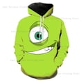 thumbnail image 4 of Sudadera con capucha de Disney para hombre para otoño e invierno con estampado 3D de Monsters Inc., ropa de calle de moda, ropa deportiva, sudaderas con capucha para hombre, 4 of 5