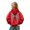 Red, variant on Linfrsh Girls Sequin Angel Wings Hoodies Trendy Long Sleeve Hooded Baggy Drawstring Sweat Fashion Casual Pullovers With Pockets(Black,4-5 Years)