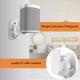 thumbnail image 2 of 4PCS Universal Speaker Wall Mount Bracket Ceiling Stand Clamp with Adjustable Swivel and Tilt Angle Rotation,4 x Wall bracket for audio hanger(with installation package),White, 2 of 6