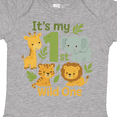 thumbnail image 4 of Inktastic First Birthday Safari Jungle Animals Boys or Girls Baby Bodysuit, 4 of 5