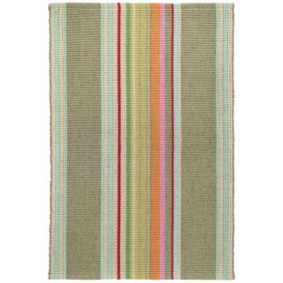Dash & Albert Stone Soup Handwoven Indoor/Outdoor Rug, 2' 6" x 20', Multi