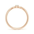 thumbnail image 2 of ANGARA Natural 0.09 Ct. Diamond Solitaire Promise Ring in 14K Rose Gold for Women (Ring Size: 3.5), 2 of 9