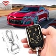 thumbnail image 4 of Key Fob Cover Compatible with Fit for Chevrolet Chevy Silverado GMC Sierra 1500 2500HD 3500HD Terrain Acadia Yukon 2019 2020 2021 360 Degree Protector 3 4 5 6 Button Smart Key Case Holder Protector, 4 of 6