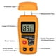 thumbnail image 5 of Medidor de prueba de humedad de madera portátil, medidor de humedad LCD para Detector de humedad de madera para medición de humedad de papel de leña Adepaton 2033971-2, 5 of 8