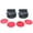 Black Red, variant on ZPAQI Home Standard Air Hockey Paddle and Pucks 94mm Table Hockey Pusher Set