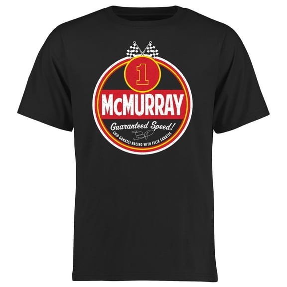 Men's Black Jamie McMurray Route 66 T-Shirt