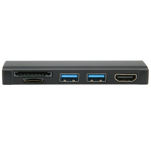 Para Dock 5 En 1 Lector De Tarjetas De Memoria De 5 Gbps Resolución 4K Carcasa De Aluminio Intercambio En Caliente USB3.0 Hub Para Win10 Para XP