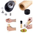 thumbnail image 3 of Juego de 2 molinillos de pimienta con molinillo de cerámica ajustable., 3 of 5