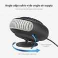 thumbnail image 6 of Hvmvliv Vehicle Heater 12V Car Heater, Portable Defroster and Demister, 360 Degree Adjustable Heater & Cool Fan, Plugs into Cigarette Lighter for All Vehicles Black, 6 of 9