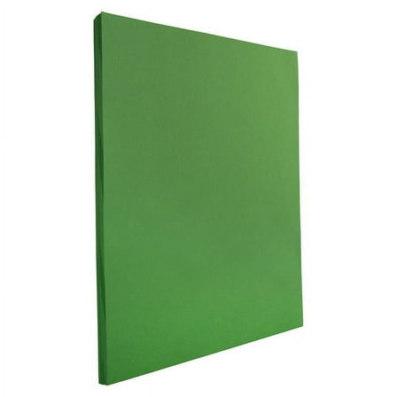 JAM Paper Solid Colors, 8 1/2 x 11, Holiday Green, 32lb, 200 per Pack