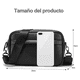 thumbnail image 2 of Bandolera De Cuero De Hombres Bandolera De Hombro Color Negro Diseño De La Tela Liso, 2 of 6
