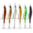 thumbnail image 1 of EeaseCA 6 Pcs Outdoor Bait Hooks Fake Fishing Lures Fish Shaped Bait Fishing Accessory, 1 of 7
