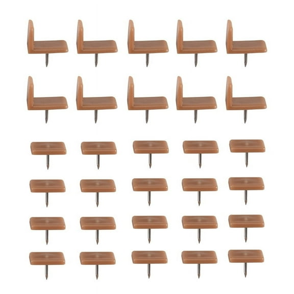 Plastic Drawer Glides and Slides Stoppers, Tack-In Tack Glide for Repairing Dressers, 30 Pcs
