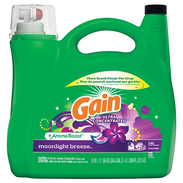 Gain Ultra Moonlight Breeze Liquid Laundry Detergent 200 Fluid Ounce, 1