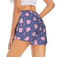 thumbnail image 4 of Picia Cute Pig Pattern Women's 2 in 1 Athletic Running Shorts High Waisted Workout Casual Gym Sweat Shorts with Comfy Liner Zipper Pockets-Medium, 4 of 9