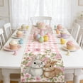 thumbnail image 2 of Easter Table Runner And Tablecloth Set, 70.8 x 13 Inch Polyester Fabric Bohemian Openwork Design for Dining Room Living Room Holiday Decor Indoor Outdoor Use, 2 of 6