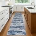 thumbnail image 2 of Suelur Runner Rug for Floor 2x8 Carpet Runners Super Soft Kitchen Runners with Non-Slip Backing Abstract Washable Rug Runner for Entryway Bedroom Indoor, Navy Blue/Gray/Neutral/Multi, 2 of 8